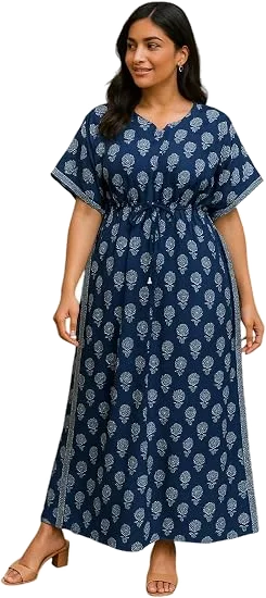 Cotton kaftan dress